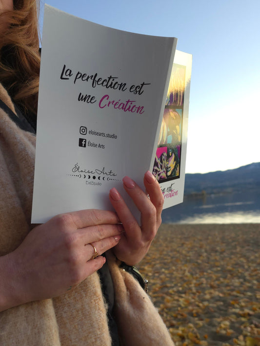 Cahier de notes La perfection est une création