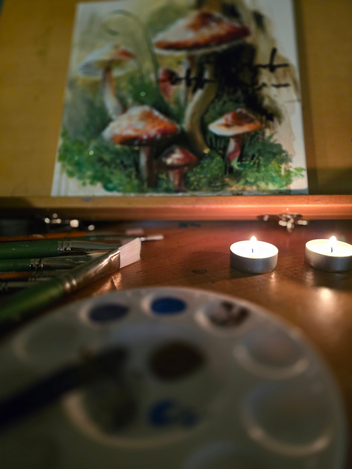 Séance de peinture guidés
