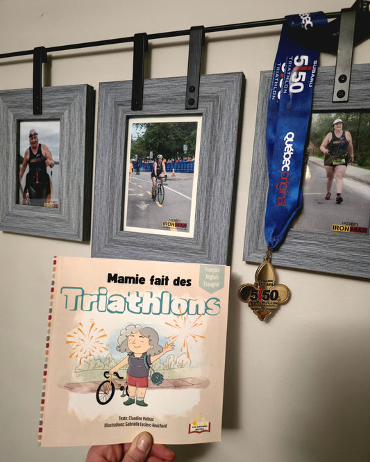 Mamie fait des triathlons